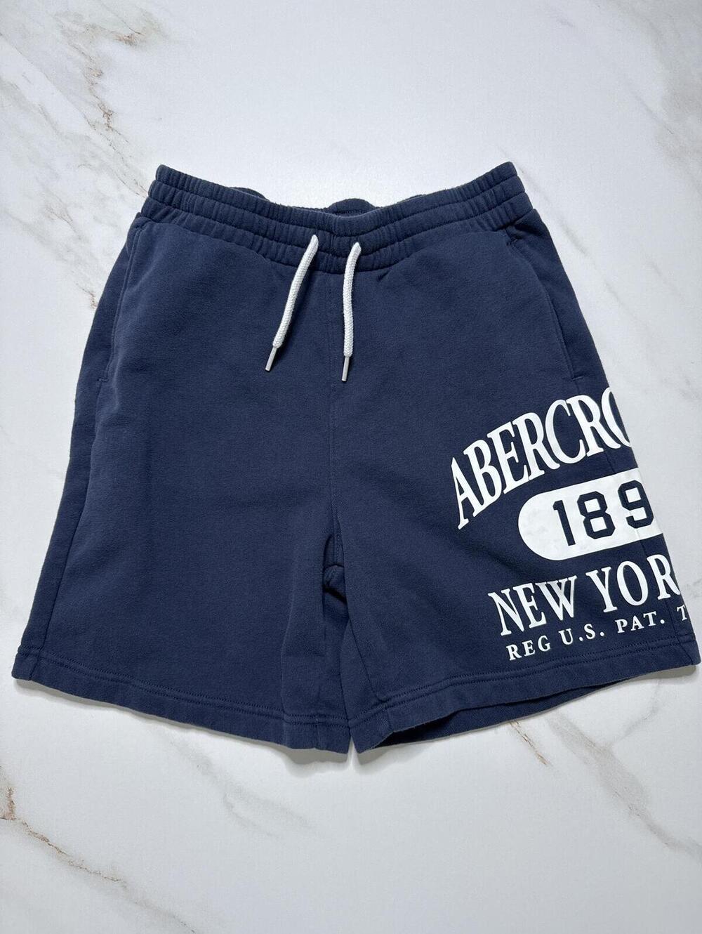 Abercrombie Kids Logo New York Sweatpants Shorts - Boys 15/16